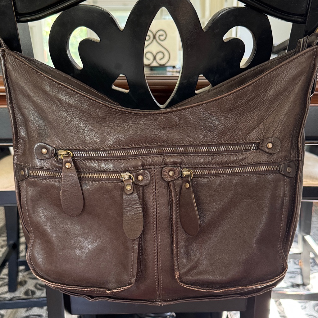 Sundance Leather Hobo Bag